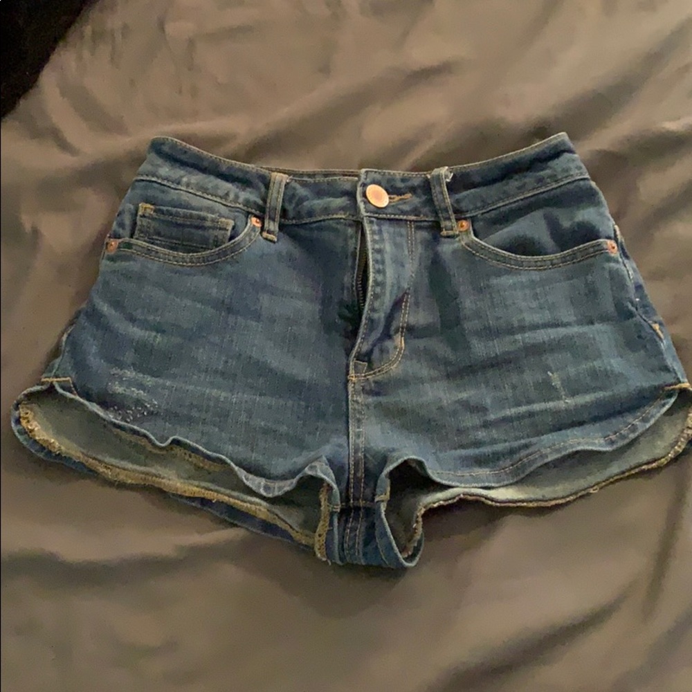 Jean high waisted shorts